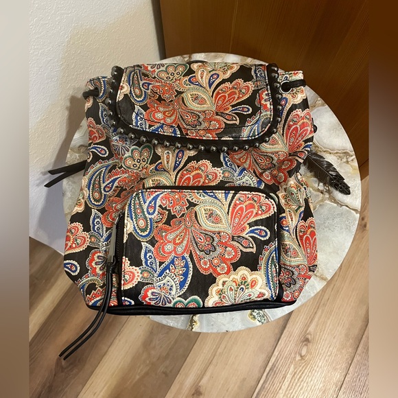 Jessica Simpson Leather Backpack - Picture 2 of 8